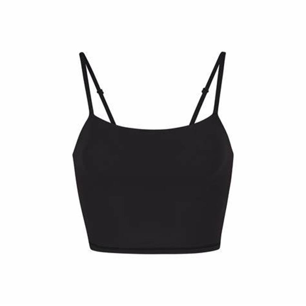 SKIMS FITS EVERYBODY BLACK CROPPED CAMI SIZE XL NWT